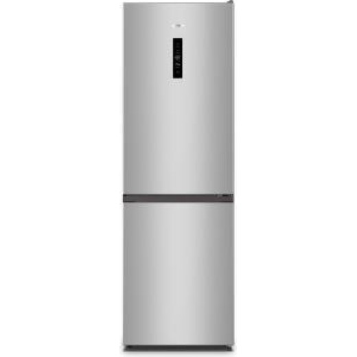 Холодильник Gorenje з нижн. мороз., 185х60х60см, 2 дв., Х- 207л, М- 93л, A+, NoFrost Plus, Fresh zone, дисплей, сірий