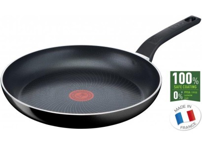 Сковорода Tefal Start&Cook, 28см, покриття Titanium, індукція, Thermo-Spot, алюм., чорний