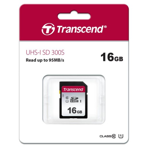 Карта пам'яті Transcend SD  16GB C10 UHS-I  R95/W10MB/s