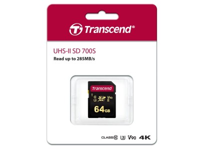 Карта пам'яті Transcend SD  64GB C10 UHS-II U3 R285/W220MB/s 4K