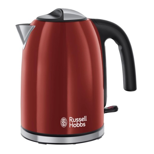 Електрочайник Russell Hobbs Colours Plus 1.7л, метал, червоно-чорний