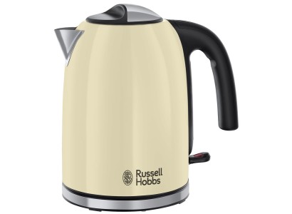 Електрочайник Russell Hobbs Colours Plus Classic 1.7л, метал, бежево-чорний