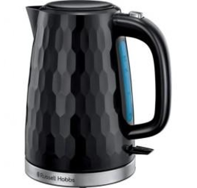 Електрочайник Russell Hobbs Honeycomb 1.7л, пластик, чорний