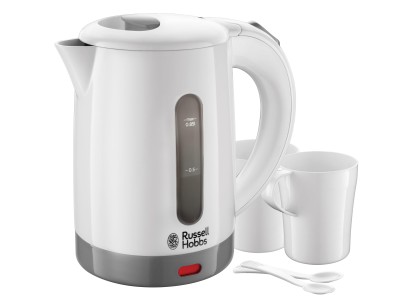 Електрочайник Russell Hobbs Travel 0.85л, пластик, білий