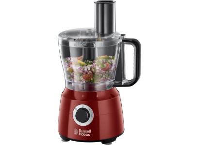 Кухонна машина Russell Hobbs Desire 600Вт, чаша-пластик, корпус-пластик, насадок-9, червоний