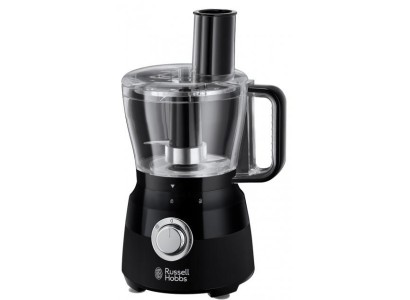 Кухонна машина Russell Hobbs Matte Black 600Вт, чаша-пластик, корпус-пластик, насадок-9, чорний