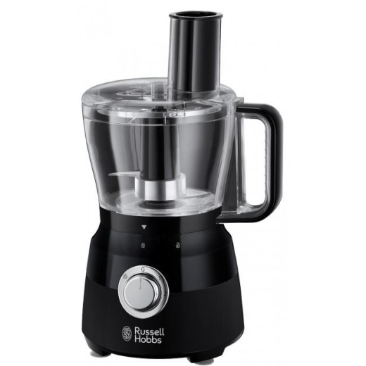 Кухонна машина Russell Hobbs Matte Black 600Вт, чаша-пластик, корпус-пластик, насадок-9, чорний