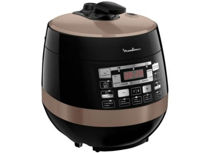 Мультиварка-скороварка Moulinex Quickchef, 1000Вт, чаша-5л, сенсорне керув., пластик, чорний