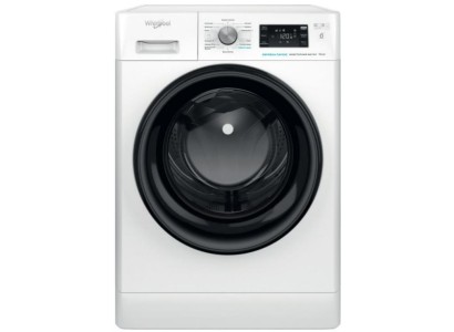 Пральна машина Whirlpool фронтальна, 10кг, 1400, A+++, 60см, дисплей, пара, інвертор, люк чорний, білий