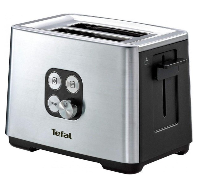 Тостер Tefal Cube 900Вт, метал/пластик, чорний