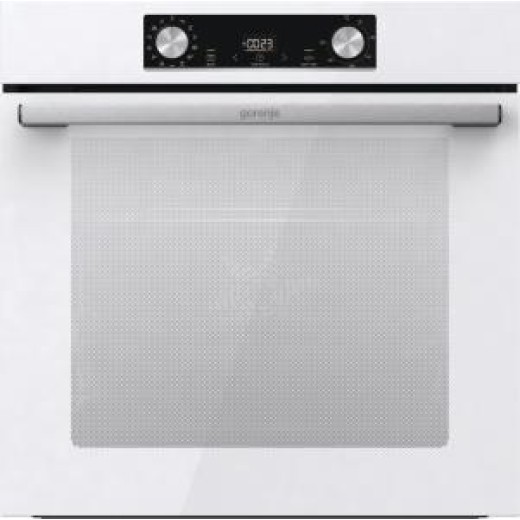 Духова шафа Gorenje електрична, 77л, A+, пара, дисплей, білий