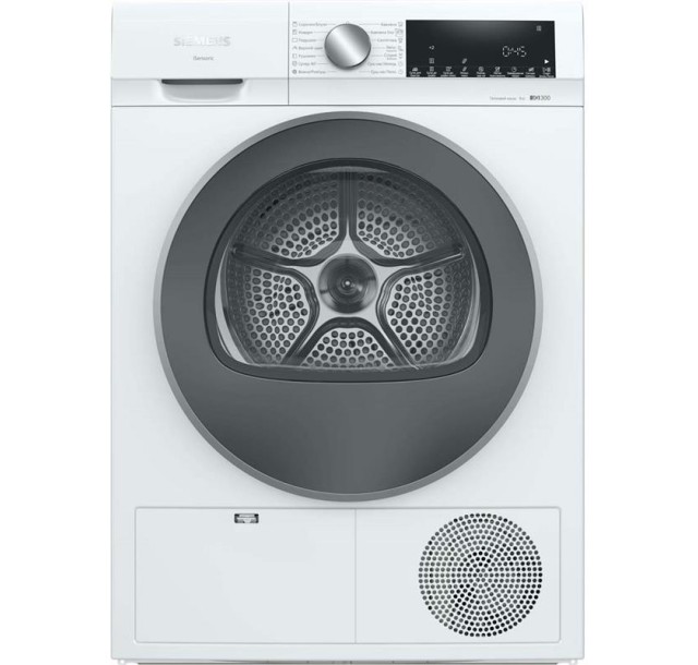 Сушильна машина Siemens тепловий насос, 9кг, A++, 61см, дисплей, білий