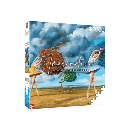 Пазл Imagination: Rafal Olbinski The Shape of Color Green Puzzles 1000 ел.