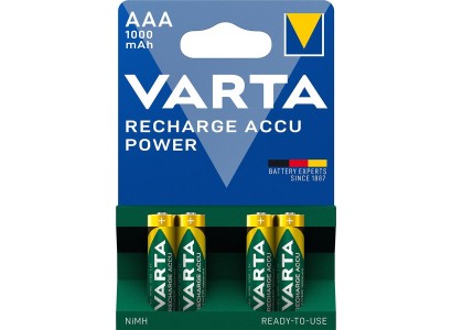 Акумулятор Varta NI-MH Power AAA 1000мА•г, 4шт