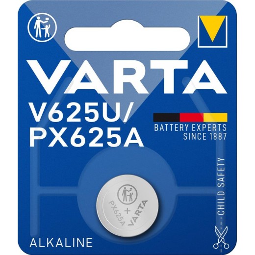 Батарейка VARTA лужна V625 U (AG625, GPAX625A, EPX625G, KA625, R625, PX625A) блістер, 1 шт.