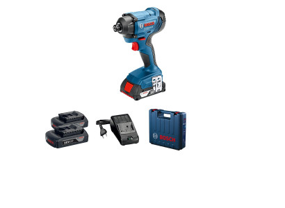 Дриль-гайковерт ударний Bosch GDR 180-Li, 18В, 2х2А•год, 2600об•хв, 160Нм, 1/4