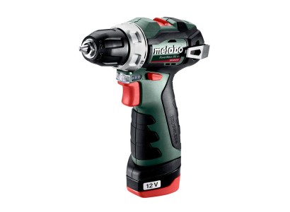 Шурупокрут-дриль акумуляторний Metabo PowerMaxx BS BL, 12В 2х2.0А•год, 20•38Нм, 0-400•0-1500об•хв, 0.8кг