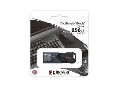 Накопичувач Kingston  256GB USB 3.2 Type-A Gen1 DT Exodia Onyx