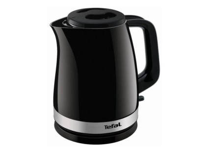 Електрочайник Tefal Delfini 1.7л, пластик, сріблясто-чорний