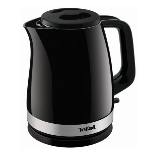 Електрочайник Tefal Delfini 1.7л, пластик, сріблясто-чорний