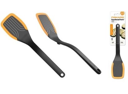 Лопатка кухонна Fiskars Functional Form, 37.3см, пластик, силікон, чорний