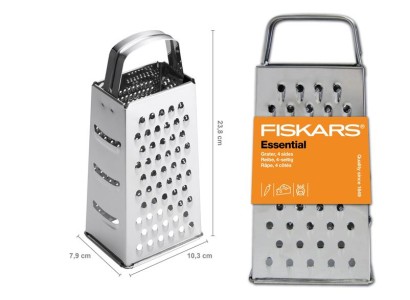 Терка 4-х стороння Fiskars Essential, 23см, нержавіюча сталь