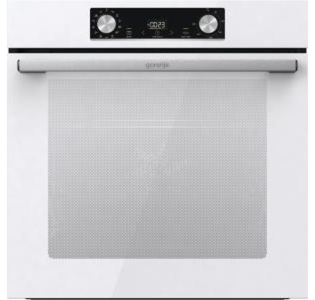 Духова шафа Gorenje електрична, 77л, A+, пара, дисплей, білий