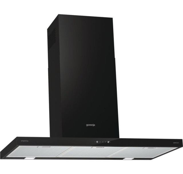 Витяжка Gorenje купольна, 90см, 650м.куб/год, чорний