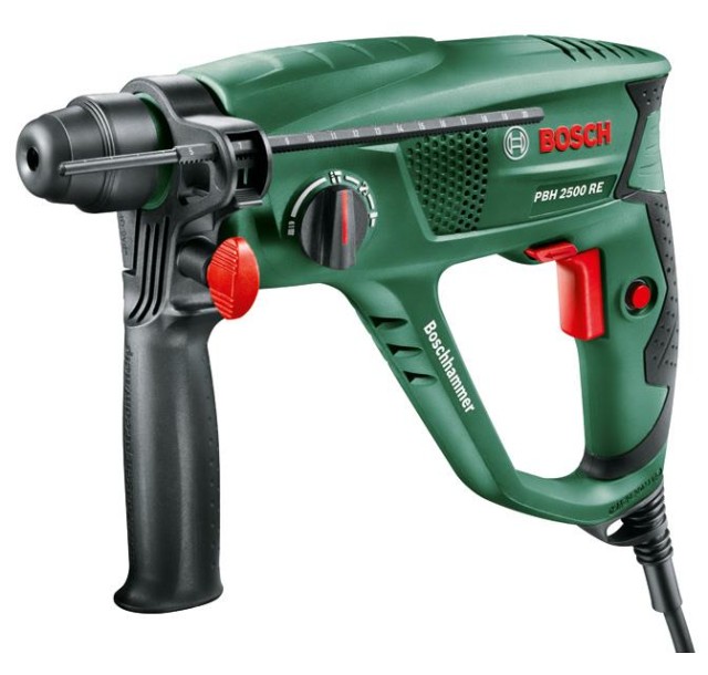 Перфоратор Bosch PBH 2500 RE, SDS-plus, 600Вт, 1.9Дж, 2.2кг