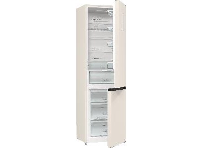 Холодильник з нижн. мороз. камерою Gorenje NRK6202AC4, 200х60х60см, 2 двері, 235( 96)л, А+, NoFrost+ , AdaptTech, Зона св-ті, LED Диспл зовнішній, ,бежевий