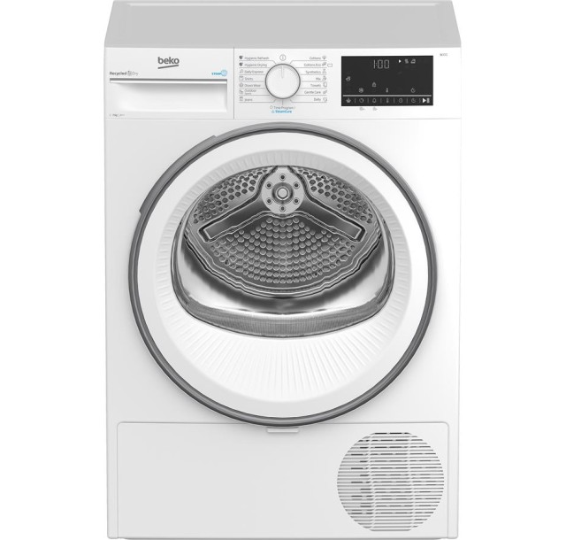 Сушильна машина Beko тепловий насос, 7кг, A++, 54.3см, дисплей, підсвітка барабану, білий