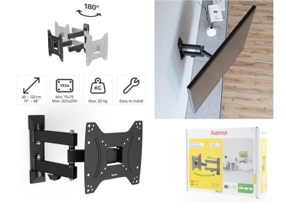 Кріплення ТВ поворотне Hama TV-WB, AR-2, 19-48
