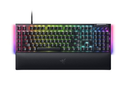 Клавіатура механічна Razer BlackWidow V4, 114key, Yellow Switch, USB-A, EN/RU, RGB, чорний