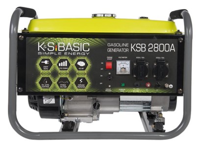 Генератор бензиновий Konner&Sohnen Basic KSB 2800A, 230В, 2.8кВт, ручний запуск, 36.2кг