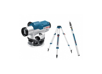 Нівелір оптичний Bosch GOL 26 D, до 100м, ±1.6мм/30м, зум х26, + BT160 + GR500,1.5кг