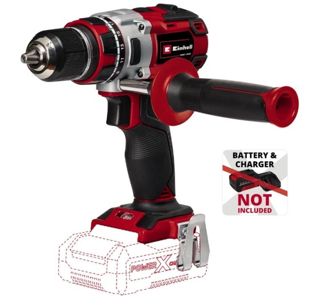 Шурупокрут-дриль акумуляторний Einhell TP-CD 18/80 Li BL - Solo, PXC, 18В, безщіткова, 80Нм, 0-500/0-1800об/хв, 1.4кг, без АКБ та ЗП