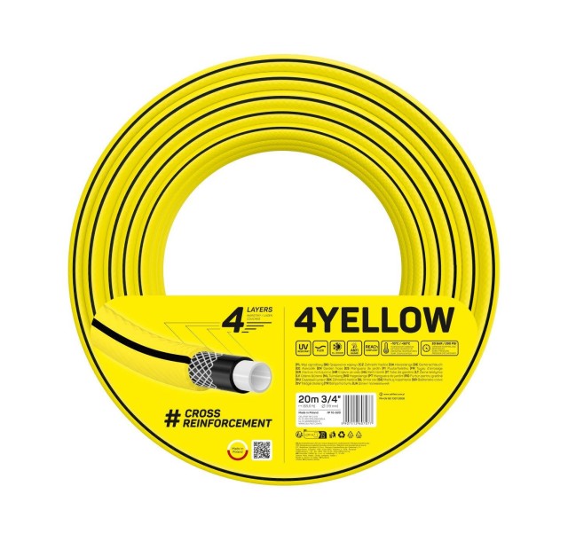 Шланг садовий Cellfast 4YELLOW 3/4