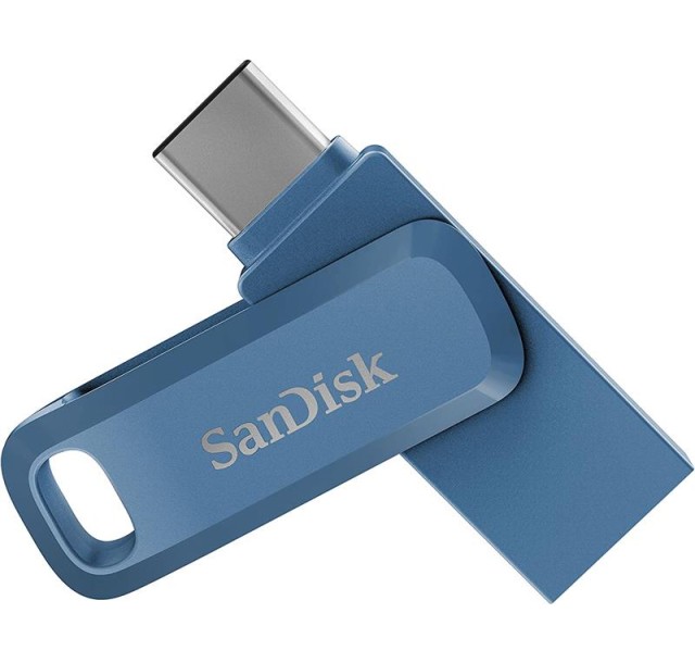 Накопичувач SanDisk   64GB USB 3.1 Type-A + Type-C Ultra Dual Drive Go Синій