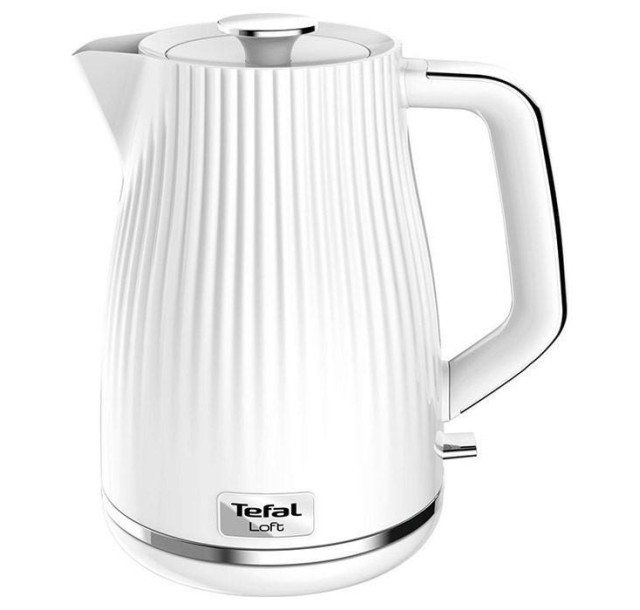 Електрочайник Tefal Loft 1.7л, Strix, пластик, білий