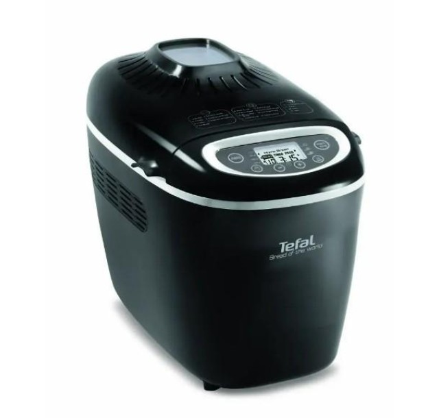 Хлібопічка Tefal Bread of the World 1600Вт, програм-19, макс.вага -1,5кг, форма-квадрат, пластик, чорний