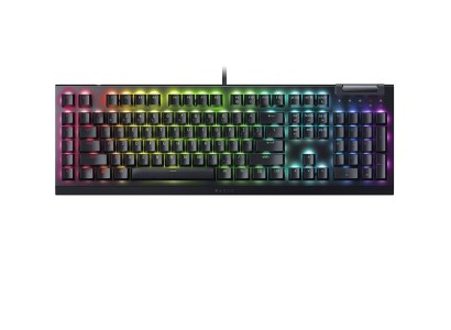 Клавіатура механічна Razer BlackWidow V4 X, 110key, Yellow Switch, USB-A, EN/RU, RGB, чорний