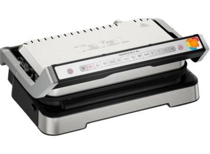 Гриль Tefal прижимний OptiGrill 2in1 XL 2200Вт, темп. режимів-4, з`ємні пластини, сенсор товщини продуктів, метал