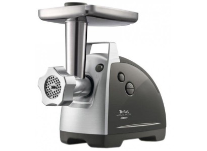 М'ясорубка Tefal HV8 Successor, 2200Вт, 4.5кг/хв, 3 решітки, насадка для ковбас, кеббе, 4 терки, пластик/метал, чорний