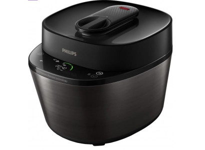 Мультиварка-скороварка Philips All-in-One Cooker, 1000Вт, чаша-5л, електронне керув., пластик, чорний