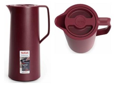 Термоглечик Tefal Motiva, 1л, пластик, скло, бордовий