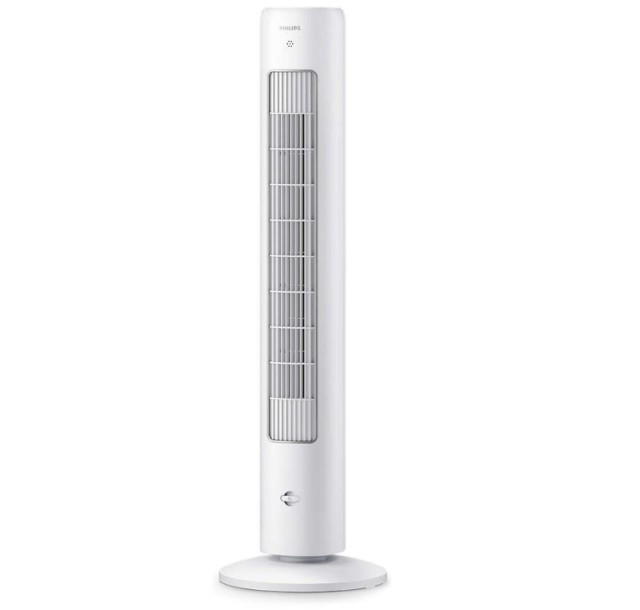 Вентилятор Philips колонний, 110см, 40Вт, пульт ДК, дисплей, білий