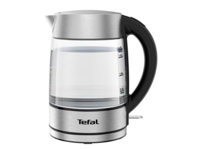 Електрочайник Tefal Glass Kettle 1.7л, скло, з підсвіткою, сріблясто-чорний