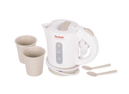 Електрочайник Tefal Travel-o-city 0.5л, Strix, пластик, в комплекті 2 склянки + 2ложки, біло-бежевий