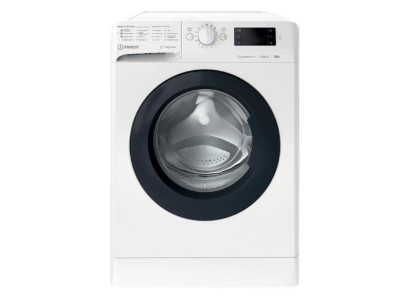 Пральна машина Indesit фронтальна, 6кг, 1200, A+++, 43см, дисплей, інвертор, люк чорний, білий