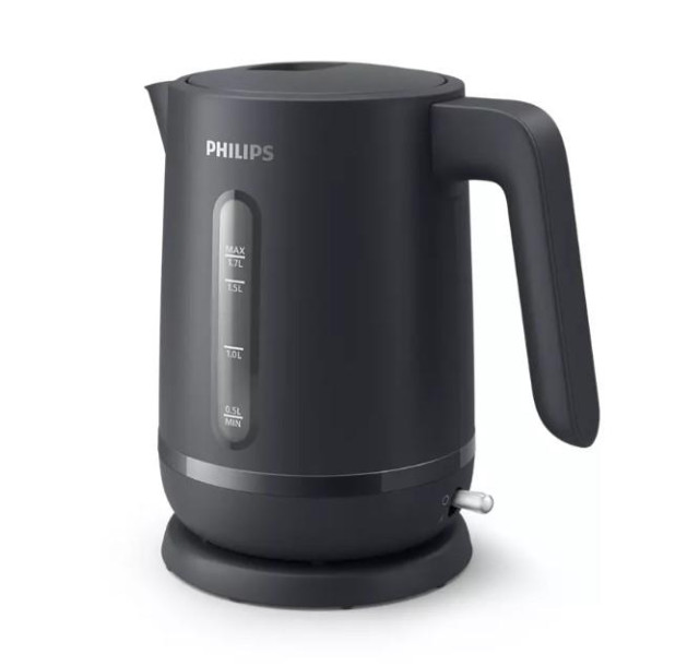 Електрочайник Philips Series 1000, Strix, пластик, мат, чорний